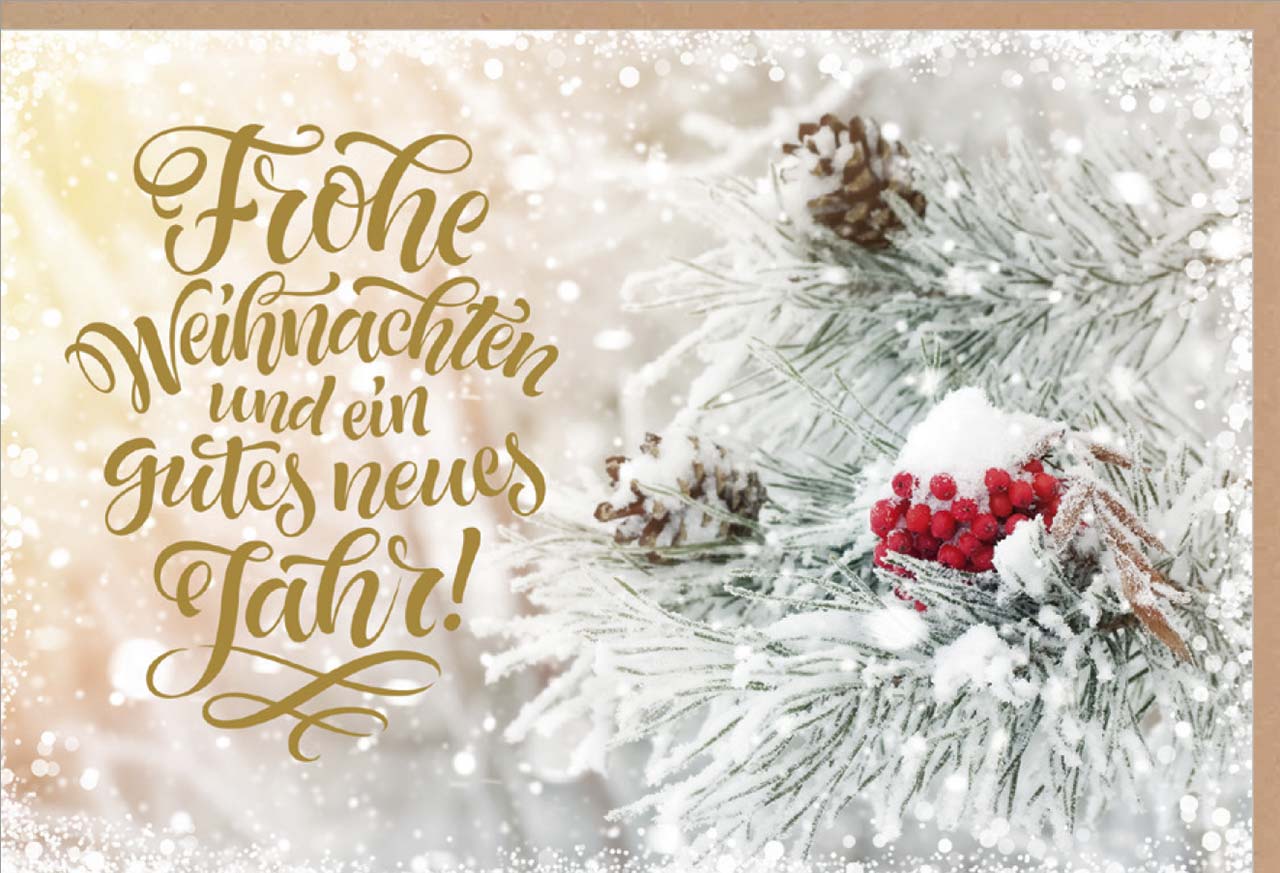 Frohe Weihnachten Und Ein Gutes Neues Jahr Faltkarte Weihnachten 